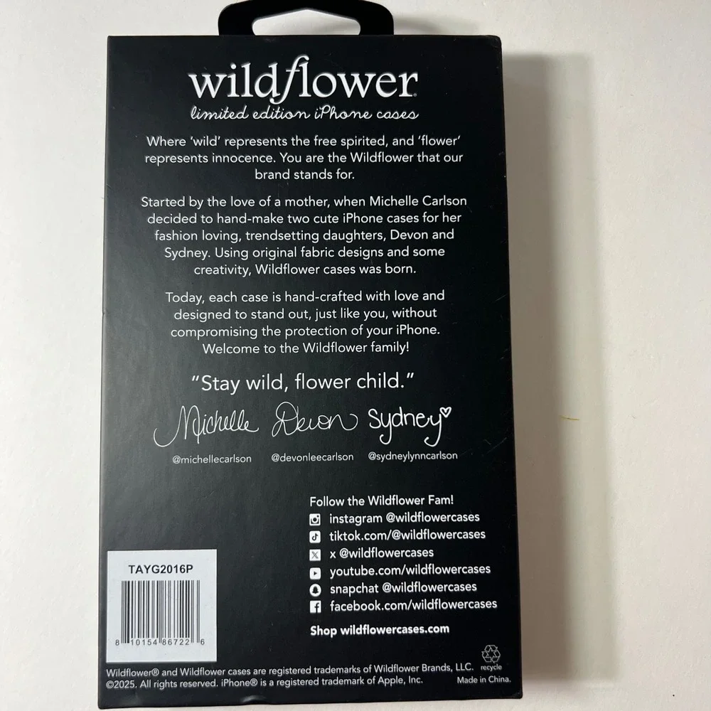 Wildflower iPhone 16 Pro Case Taylor Giavasis Baby Animals NIB Ltd Ed